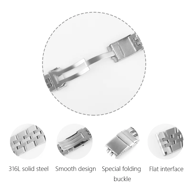22 мм, 24 мм, нержавеющая сталь, ремешки для часов Breitling, фирменный ремешок для океанских часов, Браслет 18 мм, 20 мм, серебристый, золотой, черный