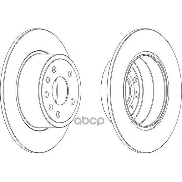 Диск Тормозной | Зад Прав/Лев | Opel Vectra B 95- Ferodo арт. DDF811