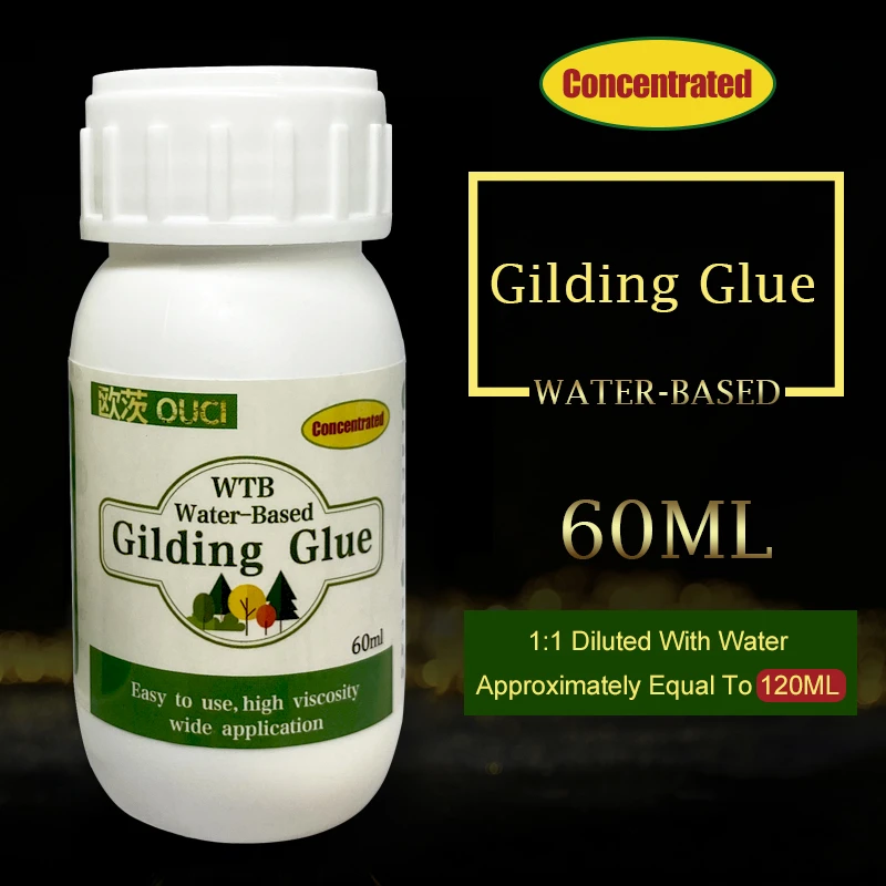 60ml(120ml)gilding Glue For Gold Leaf Foil Waterbased Glue For Gold