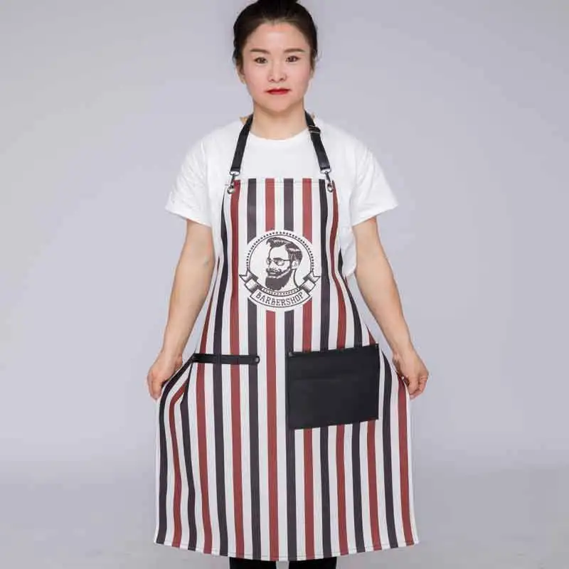 

Full Leather Material hairdressing cape for Salon barber 65*86CM high quality black hairdresser apron waterproof hairdresser