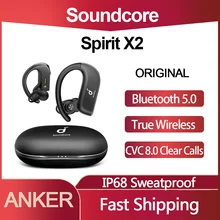 Originale Anker Soundcore Spirit X2 TWS Bass Turbo Bluetooth 5.0 veri auricolari Wireless CVC 8.0 cancella chiamate auricolare IP68