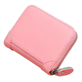 

Women's ​Genuine Leather Multi-card Position Credit Card Holder Wallet Travel Large Capacity Anti-theft Zipper Ladies Coin Purse