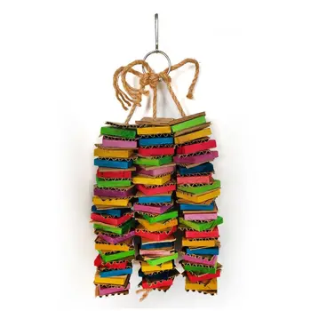 

Fun Birds Chew Tastic Tower of Shredded Cardboard Color Wooden Block Building