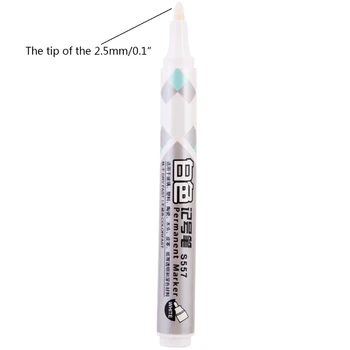 

White Marker Pen Paint Oil Car Tire Marker Pen Waterproof Paint Graffiti Pen NEW 2020