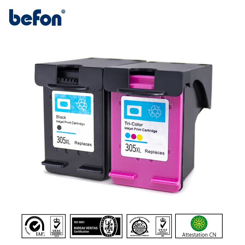 Befon cartucho de tinta recargado para impresora HP, recambio de tinta para  HP 305 XL, HP305, DeskJet 2710, 2720, 4110, 4120, 4130, ENVY 6010, 6020,  6030, 6420, 305XL|Cartuchos de tinta| - AliExpress