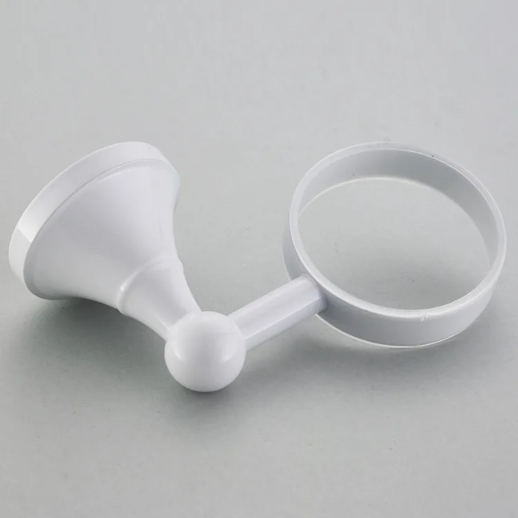 Copper Material White Sanitary Ware Hardware Accessories Baked White Paint dan bei jia Toilet Ceramic Mouthwash Cup Can Be a Gen