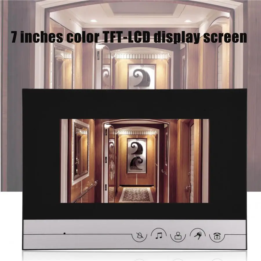 

V70R-IDS HD Visual Intercom Video Doorbell Night Vision Home Security Lock System Waterproof US Plug Clearance Sale