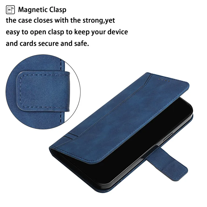 Luxury Leather Wallet Case on For OPPO A52 A53 A15 A72 A92 A73 A93 A54 A74 A94 A55 A35 A32 A33 A12 A7 A9 A5 2020 Phone Cover