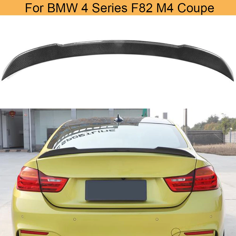 Автомобильная фоторамка для BMW 4 серии F82 M4 Coupe 2014 - 2019 задний багажник губа крыло
