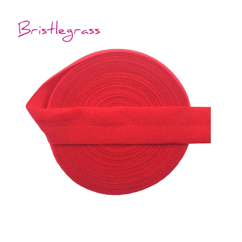 BRISTLEGRASS-50 100 야드 by 롤 5/8 15mm 솔리드 매트 비광택 탄성 밴드, 머리띠 드레스 재봉 트림