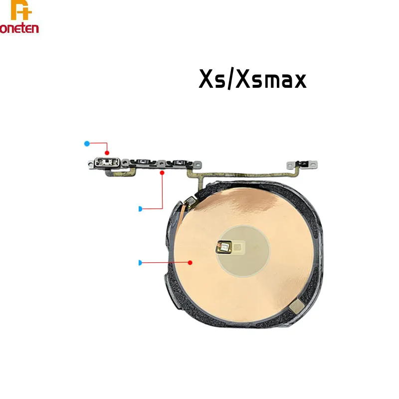 For iPhone X XS XSMAX XR Mute Volume Power Flex Cable With Wireless Charging Module Repair Replacement Parts | Инструменты
