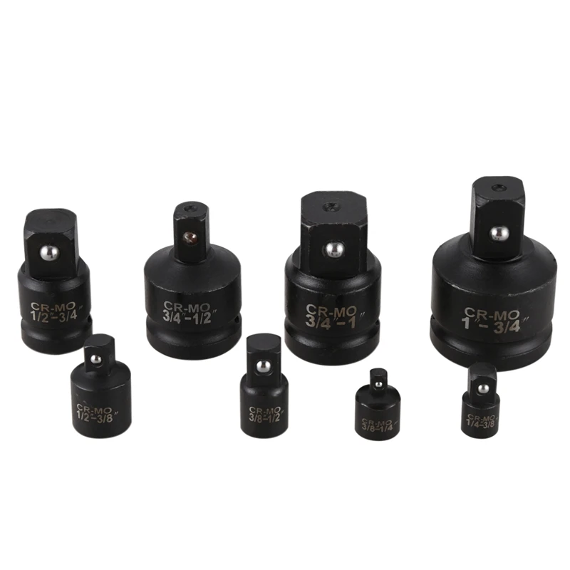 

8Pc Air Impact Wrench Impact Socket Adaptor Set Convertor Reducer Converter Adaptors