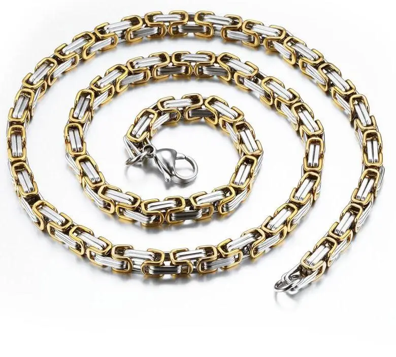 Европейские и американские ювелирные изделия из нержавеющей стали мужские титановые стальные толстые цепи европейские и американские агрессивные мужские Sh