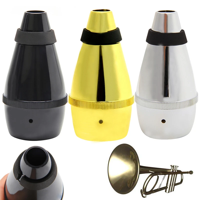 Practical Light Weight Plastic Practice Trumpet Straight Mute Silencer For Instrument Universal