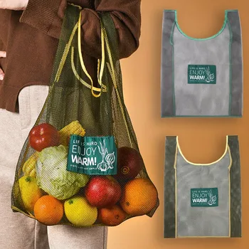

Storage Kitchen Bag Mesh Vegetable Bags Home Kitchen Fruit And Vegetable Storage Mesh Bags Hanging Shopping Bag Washable