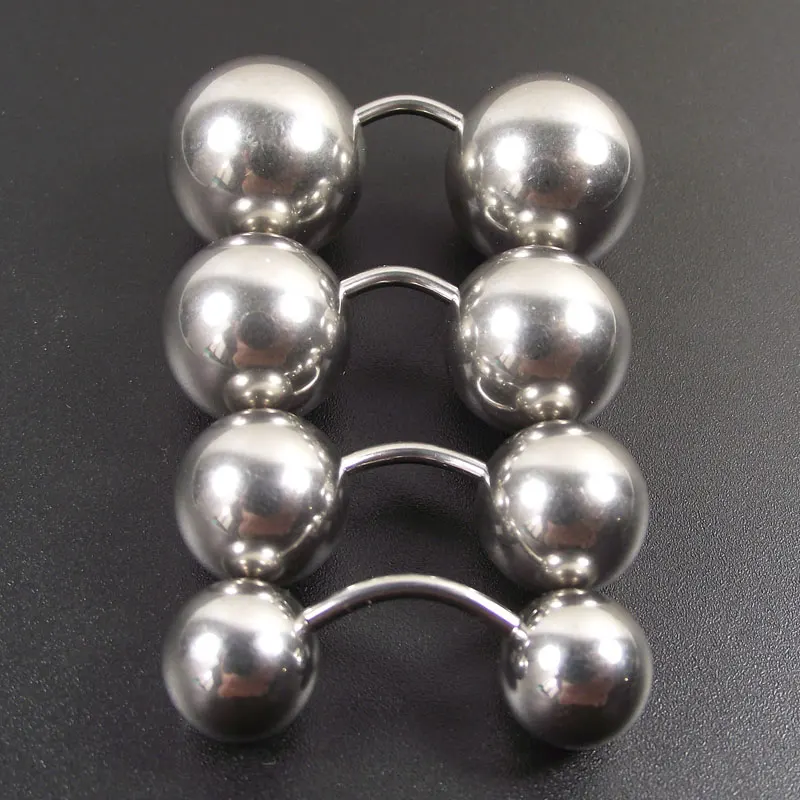 SaYao short bar Big Ball Stainless Steel Straight Barbell Rings Eyebrow Banana Curved Ear Piercing Nipple PA Ring Bar Lips | Украшения и