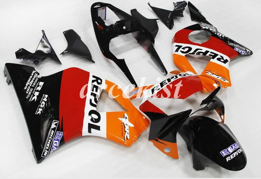 4 подарки ABS мотоцикл Полный обтекатели комплект Подходит для HONDA CBR954RR CBR954 954 2002 2003 тела набор черный