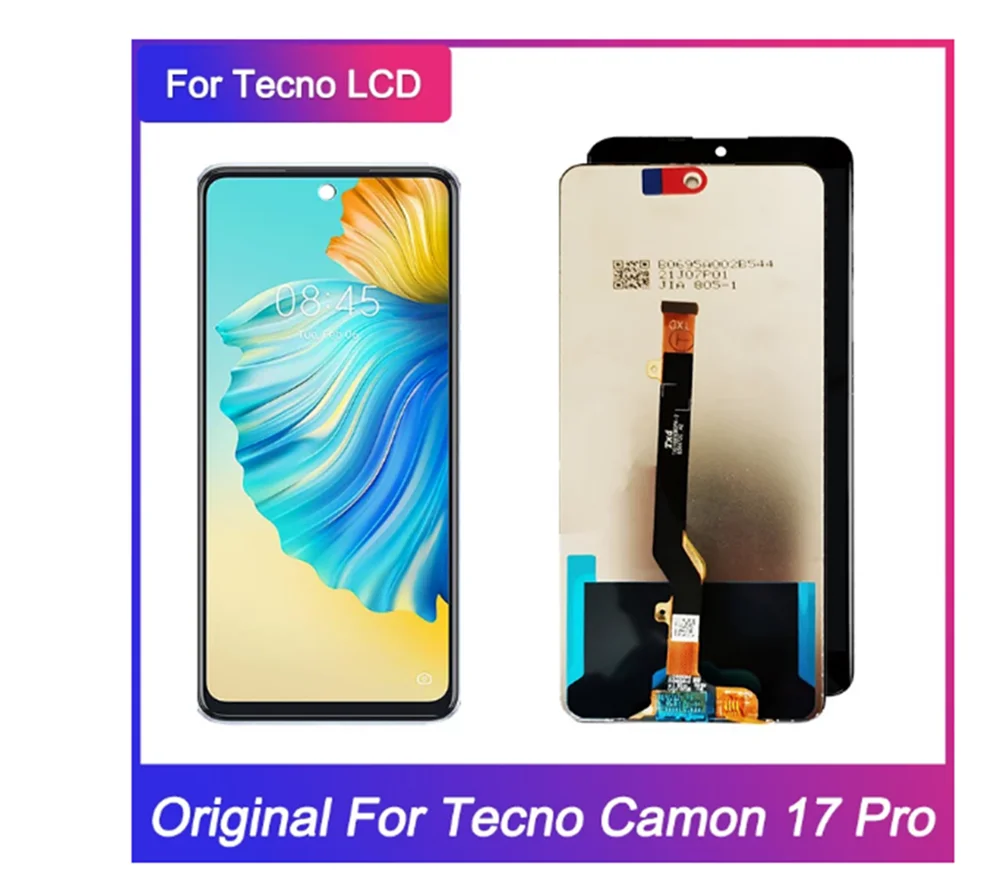 

Новый Полный ЖК-дисплей для Tecno Camon 17 pro дисплей и сенсорный экран в сборе CG8 ЖК-экран Запасные части для телефона