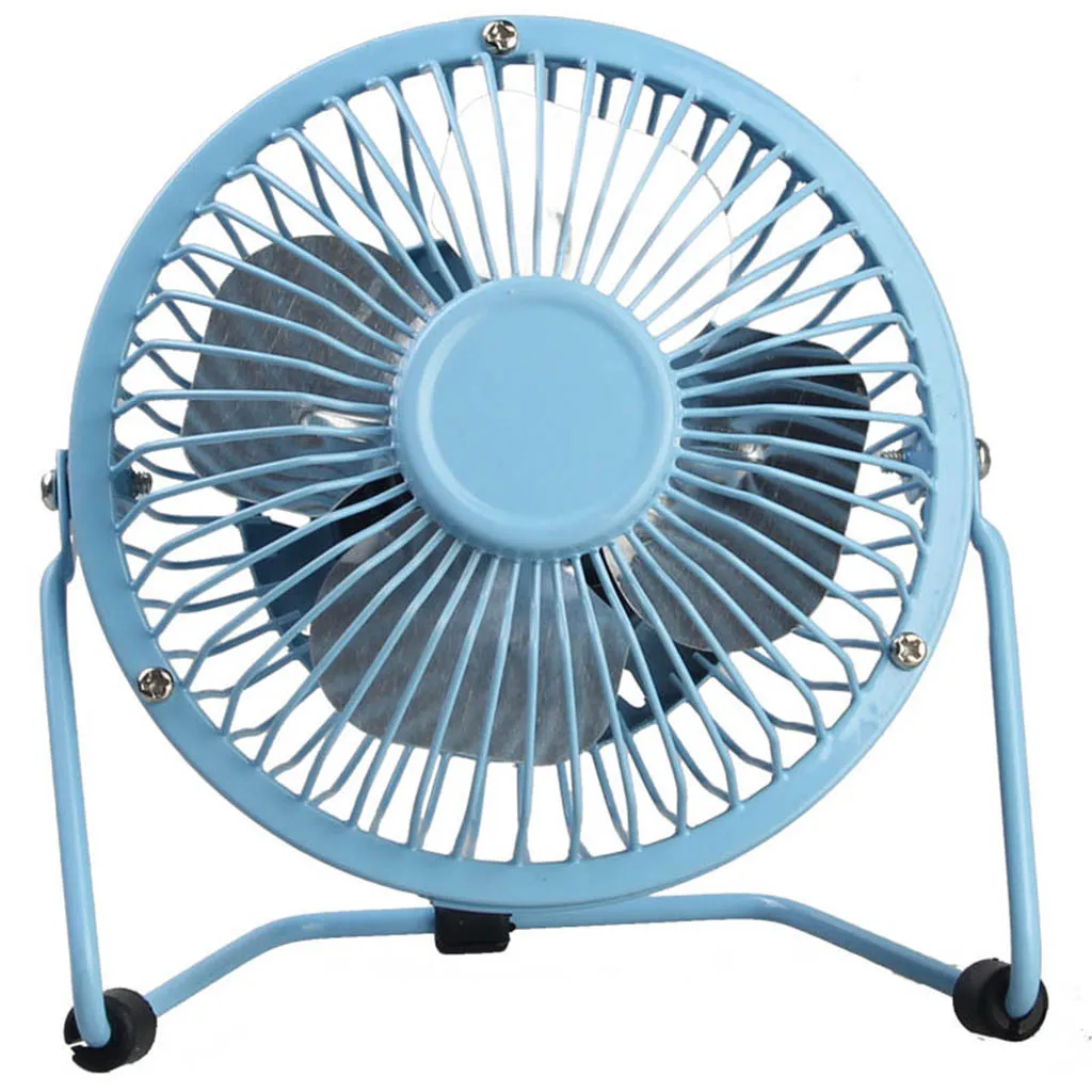 Portable Small Desk Fan 4 Blades Cooler Cooling Fan USB Charging Mini Fans Operation Super Mute Silent PC / Laptop / Notebook