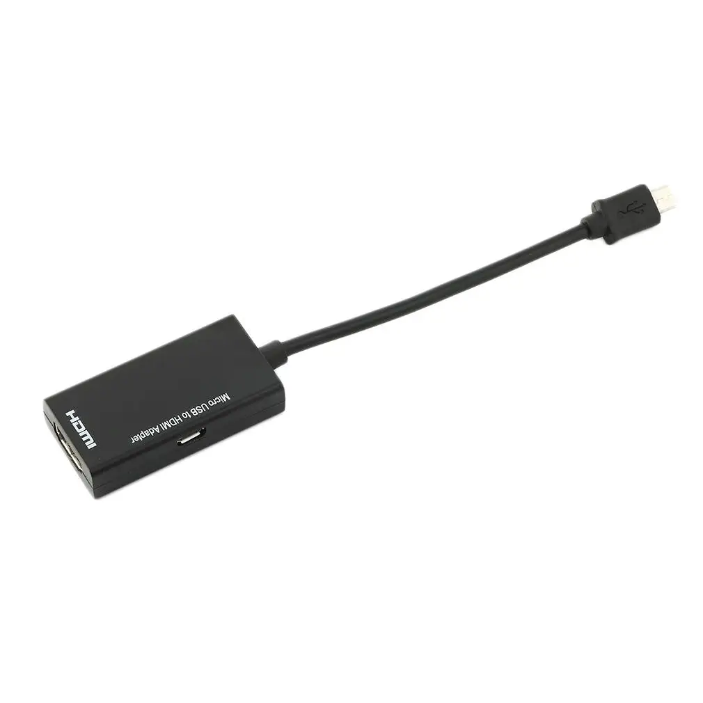 Хорошее качество дисплей порт Micro USB к HDMI адаптер кабель конвертер Черный