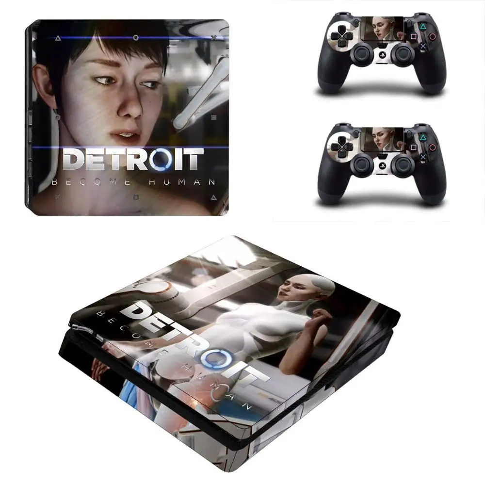 Detroit стать человеком PS4 Slim sticker s Play station 4 наклейки кожи наклейки для playstation 4 PS4 Slim консоль и контроллер кожи - Цвет: YSP4S-2221