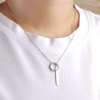 

Blucome Summer Style Statement Pendant Necklace Prong Setting Zircon Copper Tassel Collier Colar Women Pendant Party Chokers