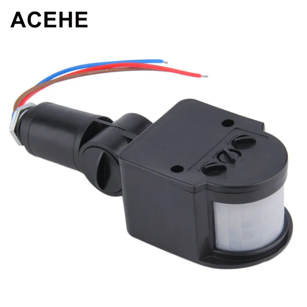 

ACEHE Motion Sensor Switch AC 220V LED PIR Infrared Motion 140 Degree Rotating Switch Sensor Detector For Wall Light Lamp