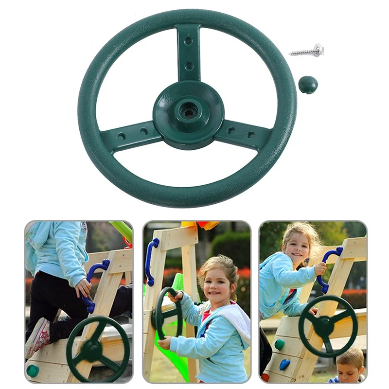 Крепление рулевого колеса Набор качелей для детской площадки Замена аксессуаров(зеленый