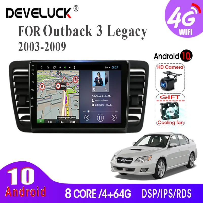 

4G+64G 8-core Android 10.0 Car Radio For Subaru Outback 3 Legacy 4 2003-2009 2din GPS Navigation carplay Multimedia Video Player