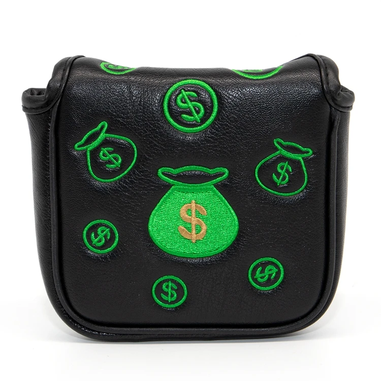 1 golf putter cover golf headcovers mallet golf putter cover