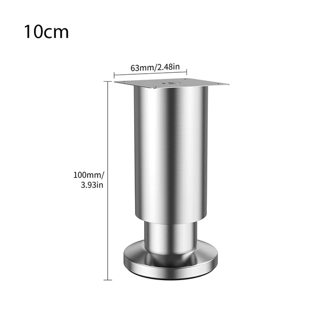 1pcs 8-30cm metal adjustable furniture legs stainless steel furniture replacement legs for tables cabinets TV cabinets sofa feet 10cm-1pcs