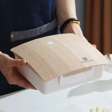 Cartoon Plastic Fruit Dried Goods Preservation Box Kit Circle Transparent Snacks Box Dried Fruit Nut Sealed Storage Box