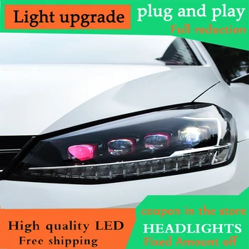 

DY_L Car Styling for VW Golf 7 7.5 Headlights 2014-2018 All LED Matrix Headlights Daytime Running Light Dynamic Turn Signal Lens