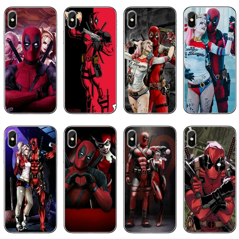 Hero Deadpool Harley Quinn аксессуары чехол для телефона Apple iPhone 11 Pro XS Max XR X 8 7 6 6S Plus 5 5S