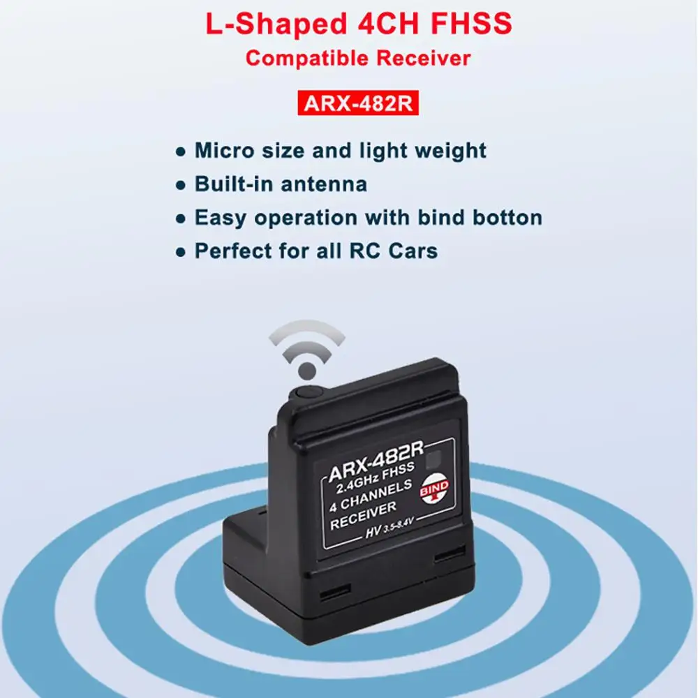 Оригинальный ARX 482R Совместимость Sanwa FH3/ FH4T 4 канала поверхности приемник