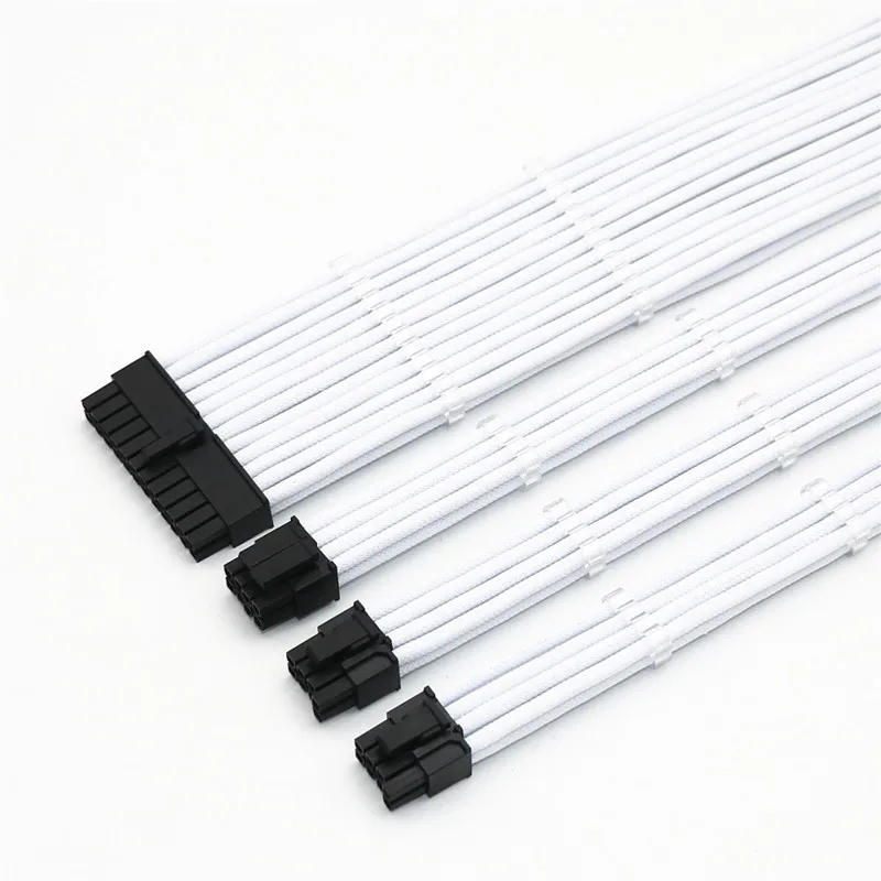 Kit de Cabo de Extensão Básico Personalizado Cabo de Extensão Pci-e Psu Atx Gpu 8pin mm 24pin Mais 4pin Pin Gpu Mais Pin - Imagem 2
