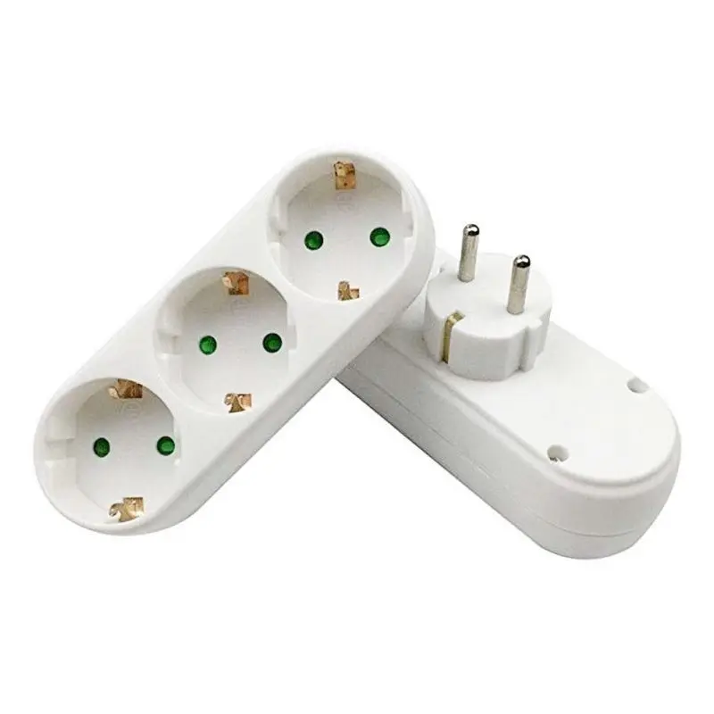 Переменный ток 110~ 250 В переходник 1-2 1-3 1 t 4 Way Socket Adapter ЕС стандартный адаптер питания розетка 16А штепсели для путешествий