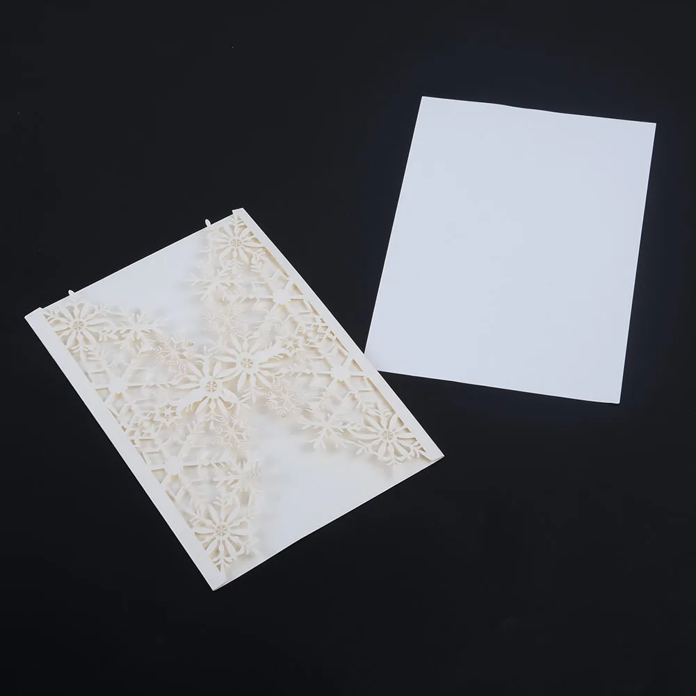  50pcs Paper Wedding Party Invitation Cards Delicate Hollow Romantic Props Party Invitations Supply - 4.00058E+12