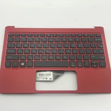Для hp X2 210 G1 10-N палмрест с клавиатурой ж/КБ 813024-001 832470-AD1 красный