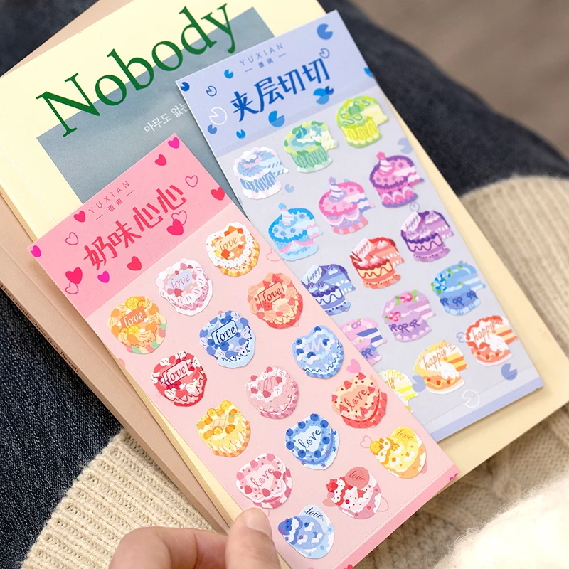 

1 pcs Today's Sweet cake series Decorative Stickers Scrapbooking Stick Label Diary Album stationery Sticker Accessories