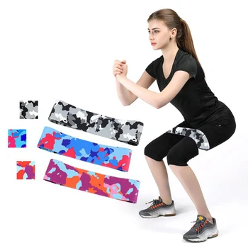 

Resistance Band Camouflage Hip Ring Neutral Latex Silk Yoga Tension Band Comfortable Squat Beautiful Hip Sports Fitness Band