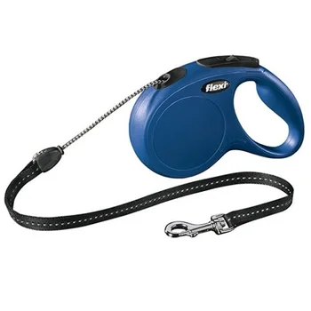 

FLEXI FLEXI CLASSIC CORD - Flexi rope leash for animals roulette, 5 m in size S, blue