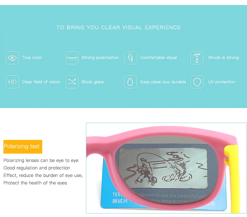 Rubber Polarized Sunglasses Kids TR90 Boys Girls Mirror Polaroid Sun Glasses Silicone Safety Glasses for Children Baby_voghion.com