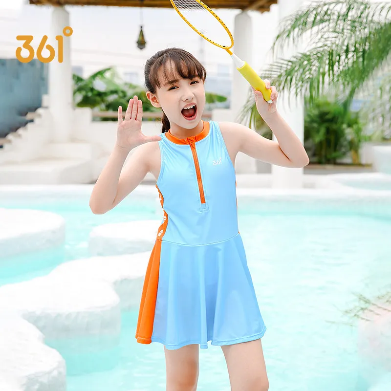 361 One Piece Swim Dress Swimsuit Kids Girl Skirt Suit Swimwear 2021 For Girls Bath Gilr | Спорт и развлечения