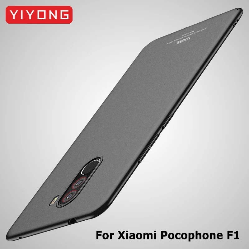 Чехол Pocophone F1 YIYONG Тонкий матовый чехол для Xiaomi Mi Xiomi Жесткий ПК Poco чехлы телефонов |
