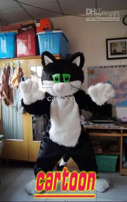 Классический вариант индивидуальные из плюша Jess cat талисман костюм для взрослых на Хеллоуин День Рождения мультфильм одежда костюмы для косплея
