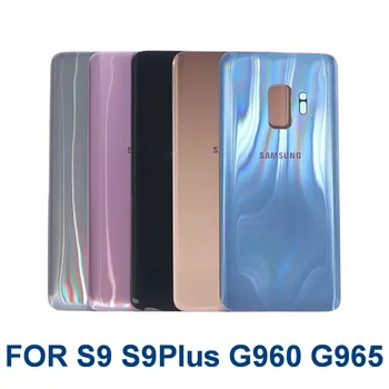 

For SAMSUNG Galaxy S9 Plus S9+ G965 SM-G965F S9 G960 SM-960F Glass Back Battery Housing Repair Cover Rear Door Case Replacement