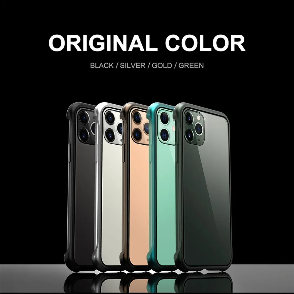 Чехол из закаленного стекла для iPhone 11 Pro Max, 6,5 дюймов, защита от падения, роскошный,, не оставляет отпечатков пальцев, суперпрочный, износостойкий