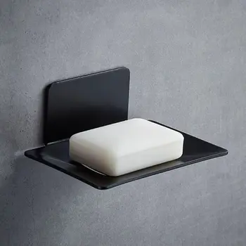 

Stainless Steel Bathroom Soap Dish Wall Mounted Hole Free Soap Container Box