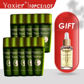 

Yoxier 10Pcs Hair Growth Essence Oil Effective Extract Anti Nourish Hair Roots Treatment Preventing Hair Loss Hair Care Products